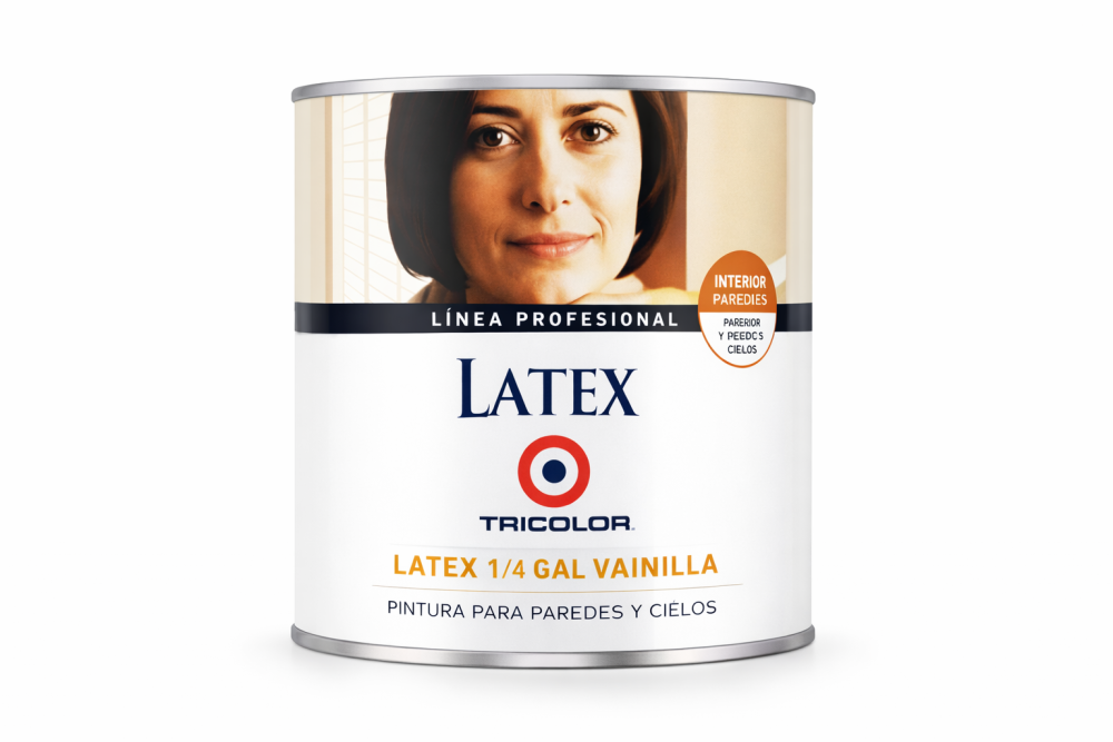 Latex 1/4 gal vainilla paredes y cielos tric prof