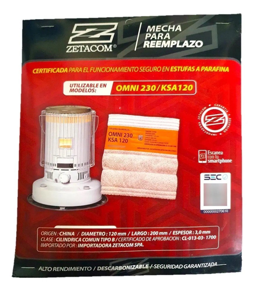 Mecha estufa toyoset omni-230 zetacom