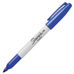 Lapiz marcador sharpie fino azul