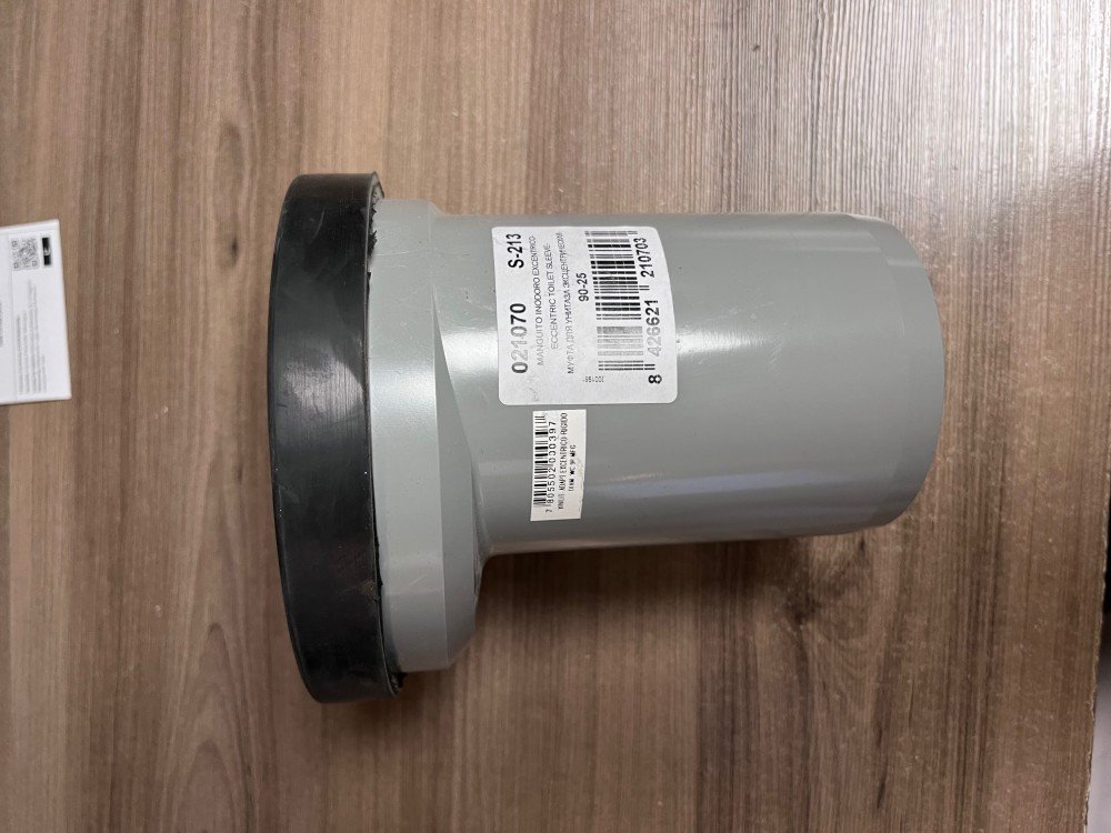Adaptador excentrico wc gris