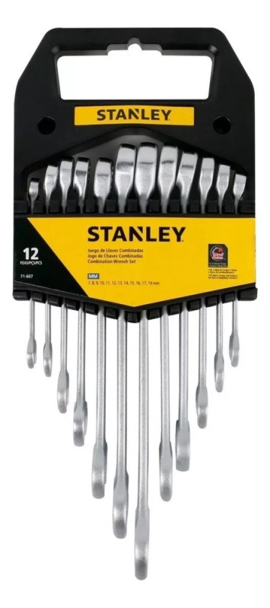 Jgo llaves punta y corona 12pzs stanley 71607