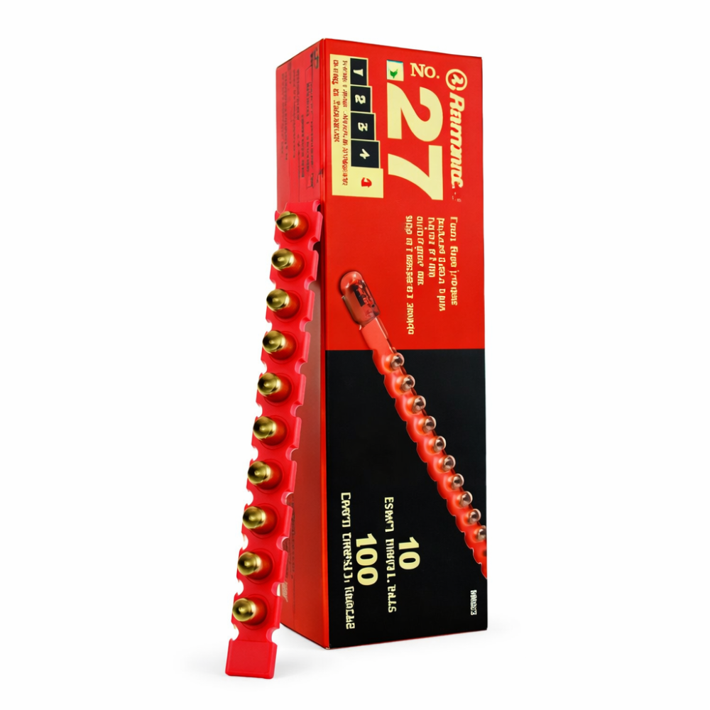 Fulminante calibre 27 10 tiras de 10 un rojo (caja)