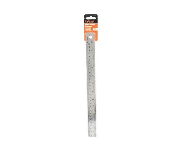 Regla acero inoxidable 12′ 30cms smart