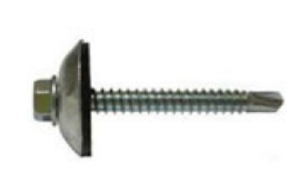 Tornillo sellador autorroscante golilla ancha pta broca 1 1/2′