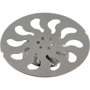 Pileta ac inoxidable 15x15 con rejilla redonda para receptaculo en obra cp015 corsovalv