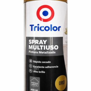 Spray metalizado oro 400ml tricolor