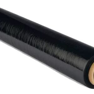 Film stretch negro rollo 50 cms x 100mts 20mic