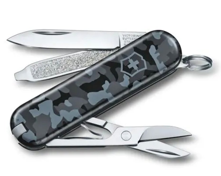 Cortapluma classic 58mm 7 fun. 0.6223.942 navy camo victorinox