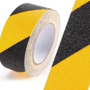 Cinta delimitadora amarillo/negro 10mts antideslizante