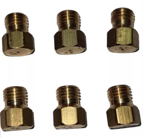 Jgo inyectores rosca gruesa cocina gas licuado 6pzs