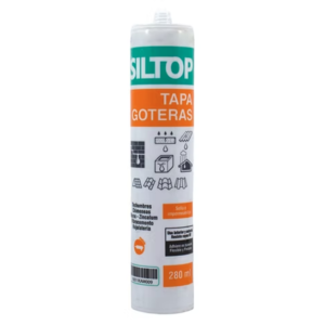 Tapagoteras cartucho 280ml gris siltop