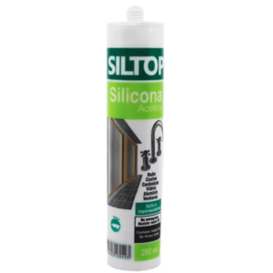 Silicona acetica pistola 280ml gris