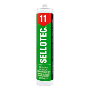 Silicona acetica pistola 280ml negra