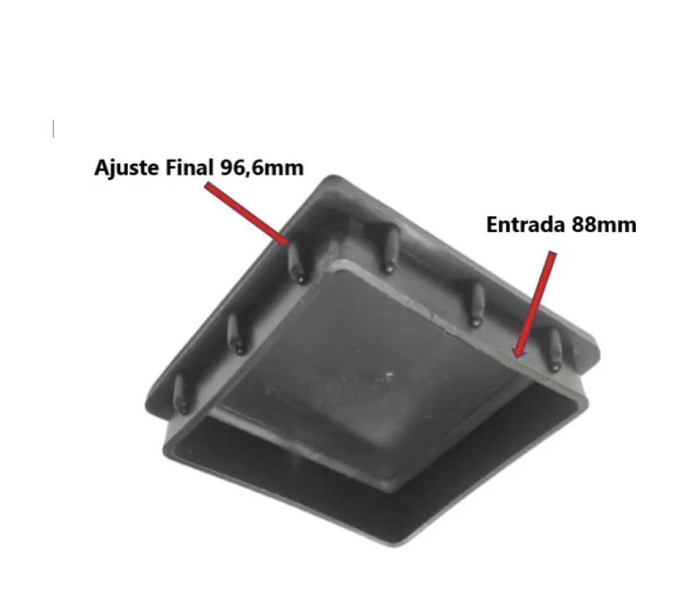 REGATON PLASTICO INTERIOR CUADRADO 100 X 100 - Imagen 2