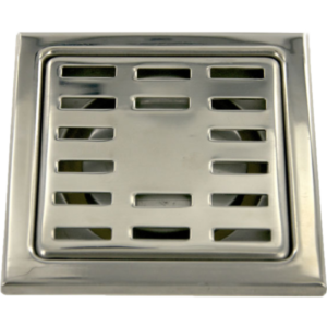 Pileta ac inoxidable 10x10 rejilla cuadrada para receptaculo en obra cp010 corsovalv
