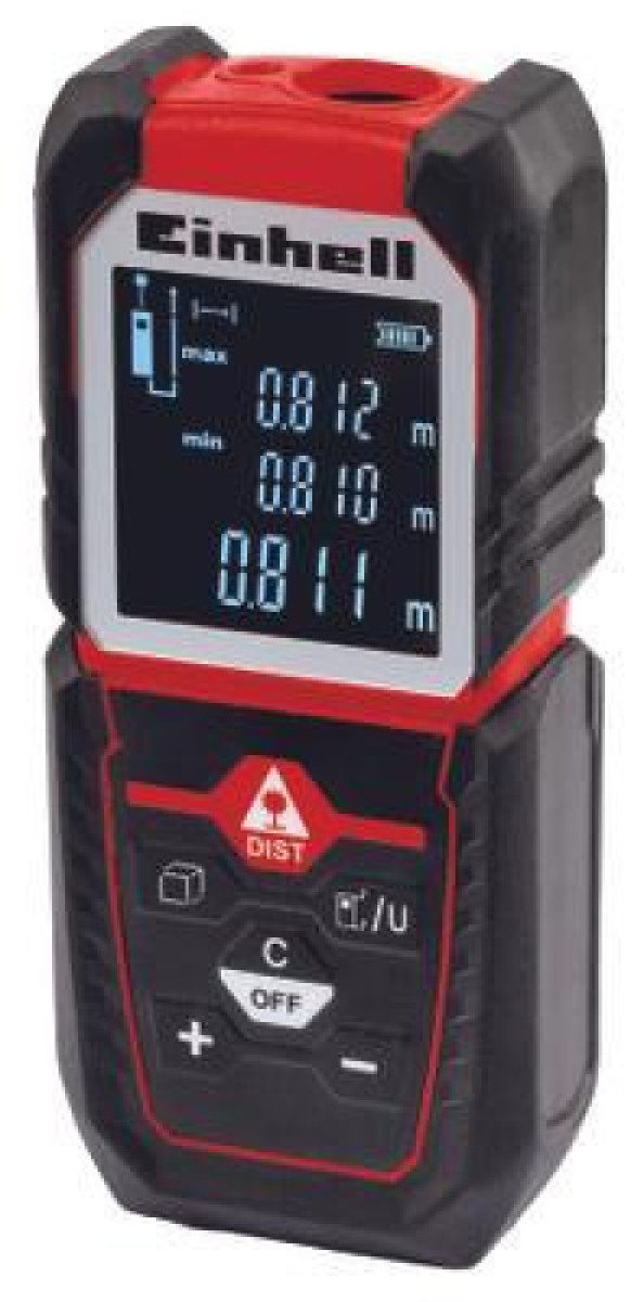 Medidores de distancia | rango de trabajo: 0,05 m – 50m. tc-ld 50 einhell