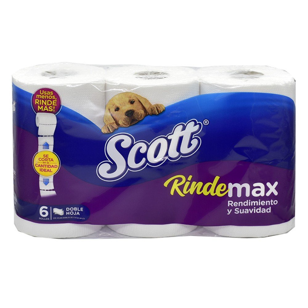 PAPEL HIGIENICO PACK 6 UNID 21.8 MTS SCOTT