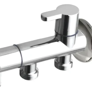 LLAVE ANGULAR 1/2-1/2-1/2 HE DOBLE SALIDA INDEPENDIENTE